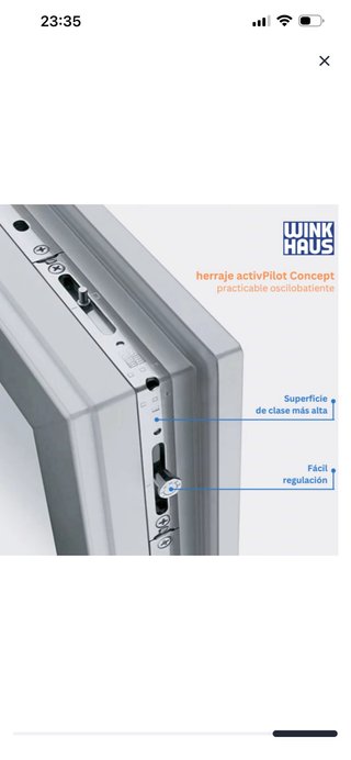 Ventana PVC Kömmerling 1000x500mm