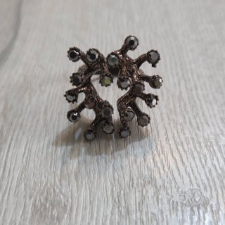 Anello bronzo ossidato stile antico