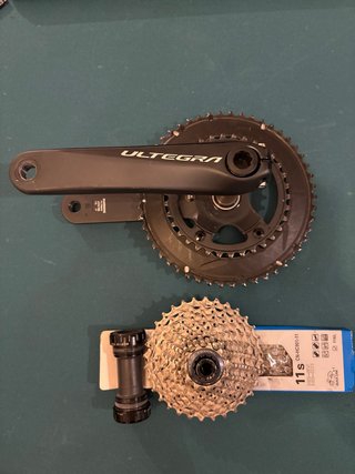 Bielas, Cassette y Cadena Shimano Ultegra