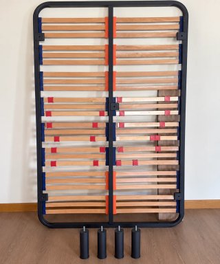 Estructura Cama Somier Lamas Madera
