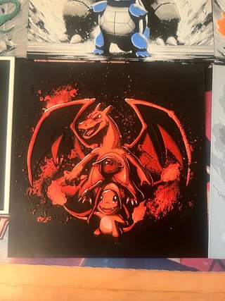 Pack 6 Láminas Pokémon 3D Charizard