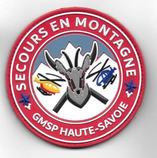 Parche Francia GMSP Haute-Savoie Bomberos Montaña