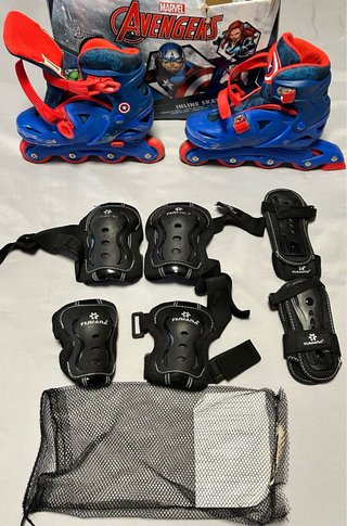 Patines Avengers + protecciones