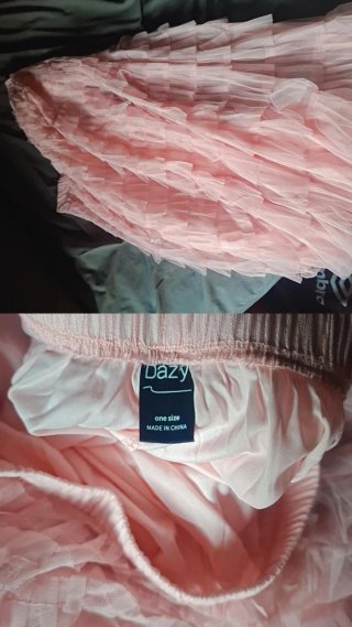 Falda Dazy rosa talla única