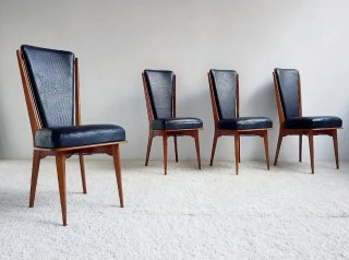 Set de 4 sillas Mid Century | Francia 50s