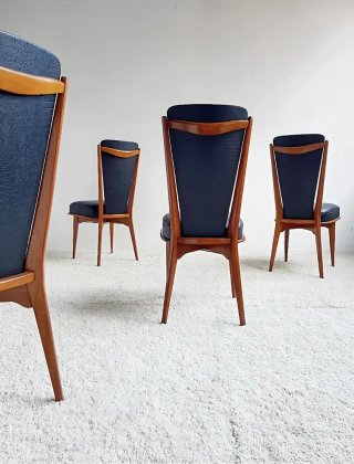 Set de 4 sillas Mid Century | Francia 50s