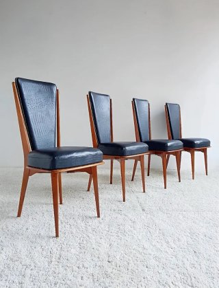 Set de 4 sillas Mid Century | Francia 50s