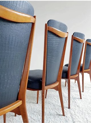 Set de 4 sillas Mid Century | Francia 50s