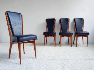 Set de 4 sillas Mid Century | Francia 50s