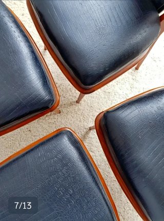Set de 4 sillas Mid Century | Francia 50s