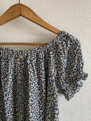 Blusa floral manga corta
