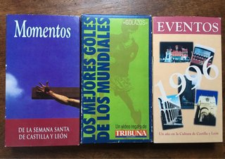 3 Cintas VHS: Momentos, Golazos, Eventos 1996.