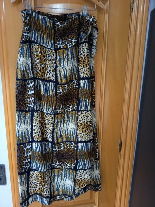 Falda pareo estampado animal print