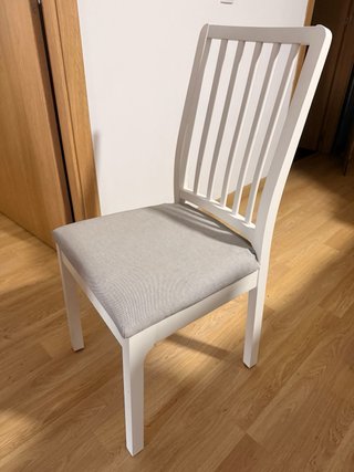 Pack 4 Sillas Ekedalen Ikea Blancas impecables