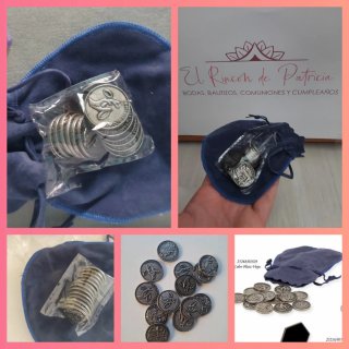 Arras de boda plata vieja