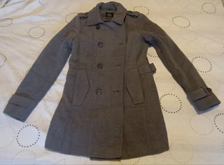 Abrigo C&A gris mujer talla M