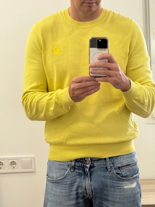Jersey Façonnable Amarillo Talla L