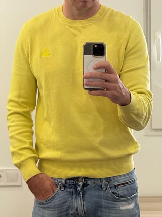 Jersey Façonnable Amarillo Talla L
