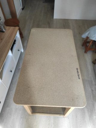 Mesa Camilla Rectangular Cristal Beige 110x60x70cm