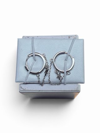 Pendientes Plata 1ª Ley Aro Estrella