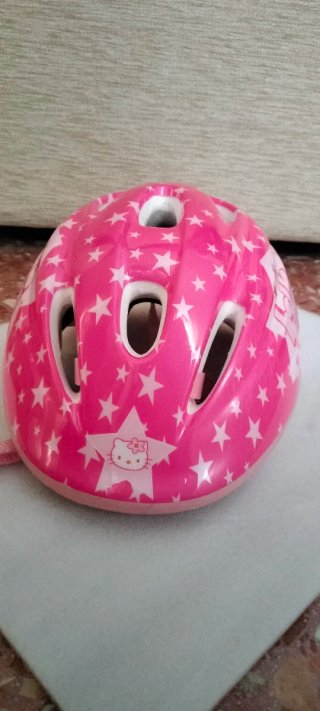 Casco Bicicleta Niña Hello Kitty Rosa