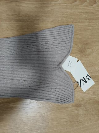Vestido midi punto Zara Talla S