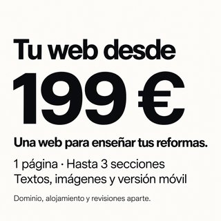 Creación de páginas web para reformas