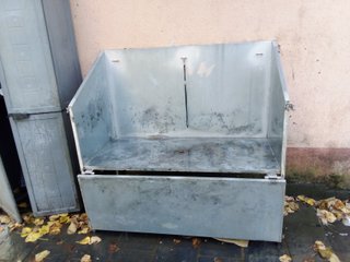 Bañera de chapa de acero galvanizado para mascotas