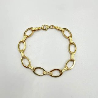 Pulsera estilo italiano dorada