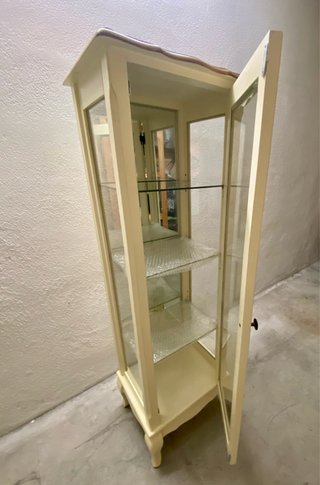 Vitrina armario baldas alacena madera y vidrio