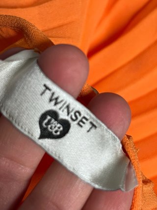Twinset Abito corto georgette plissé S