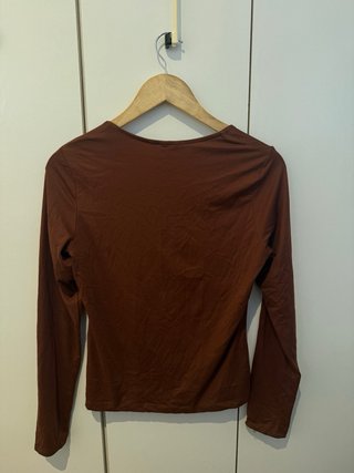 2 Camisetas manga larga con escote cuadrado