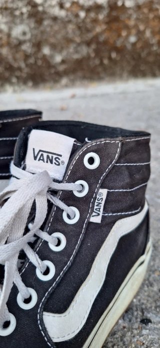 Vans Sk8-Hi Stacked Negras y Blancas