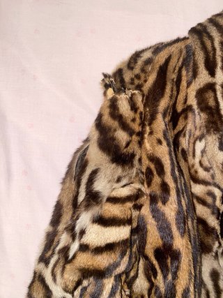 Pelliccia Ocelot Animalier da Riparare