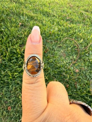 Anello in Argento 925 con Occhio di Tigre