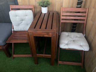 Conjunto Mesa y Sillas Terraza IKEA APPLARO