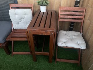 Conjunto Mesa y Sillas Terraza IKEA APPLARO