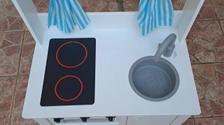 Cocina infantil de madera