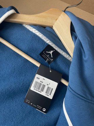 Chaqueta Jordan Original Azul y Gris