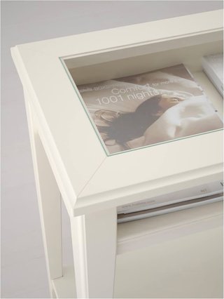 Mueble recibidor madera blanco