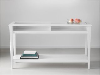 Mueble recibidor madera blanco