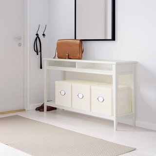 Mueble recibidor madera blanco