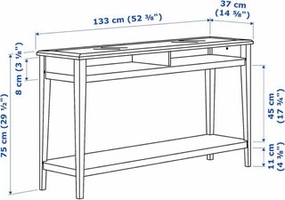 Mueble recibidor madera blanco