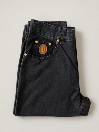 Jeans Trussardi vintage nero straight leg
