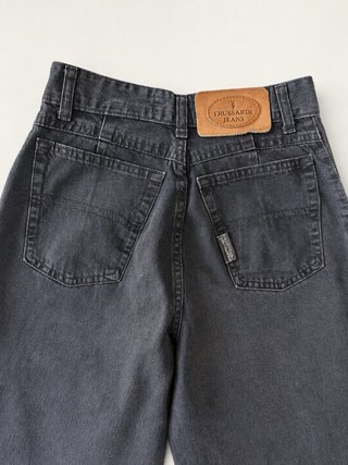 Jeans Trussardi vintage nero straight leg