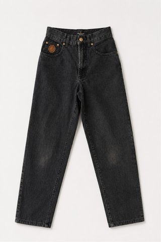 Jeans Trussardi vintage nero straight leg