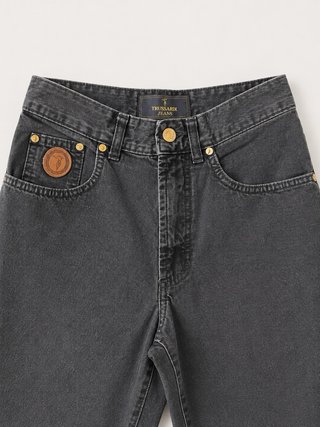 Jeans Trussardi vintage nero straight leg
