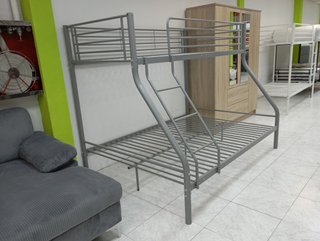 Litera Matrimonial Gris Metálica