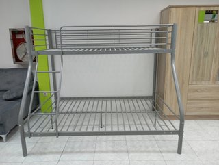 Litera Matrimonial Gris Metálica