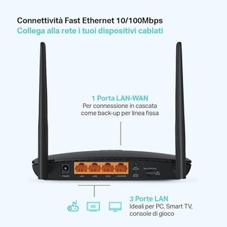 Router TP-Link TL-MR6400 4G LTE 300Mbps